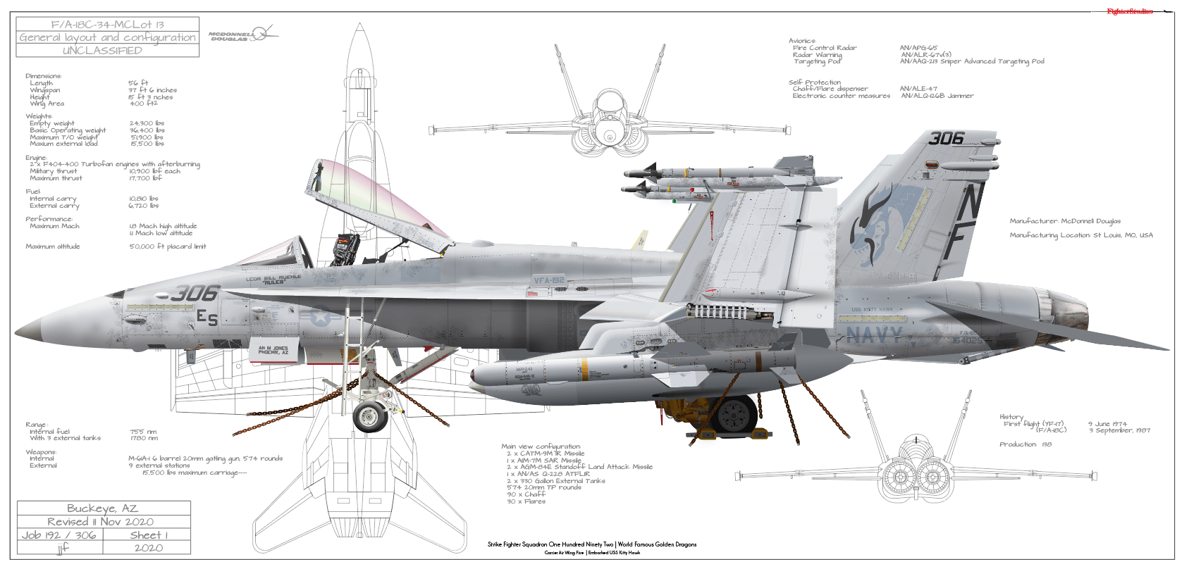 F/A-18C Hornet VFA 192 